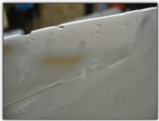 Centreboard Repair - Started Sanding